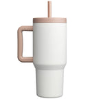 Branded Insulated Straw Mug and Tumbler 945ml in White