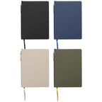 Branded A5 Recycled PU Notebook and Pen Set with Pen Loop