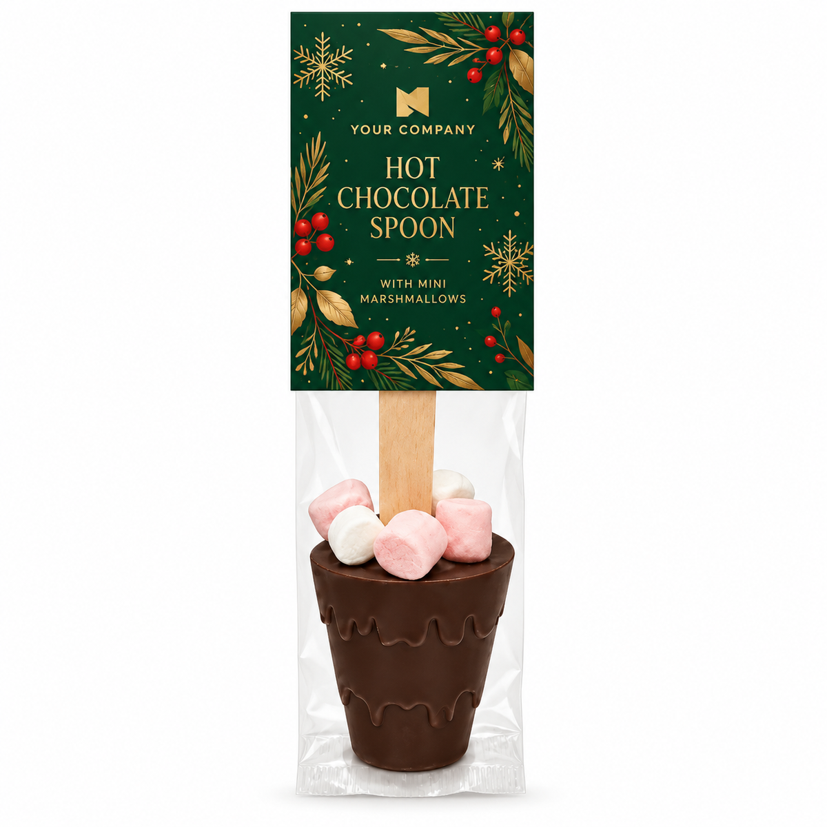 Branded Dark Chocolate Hot Chocolate Stirrer