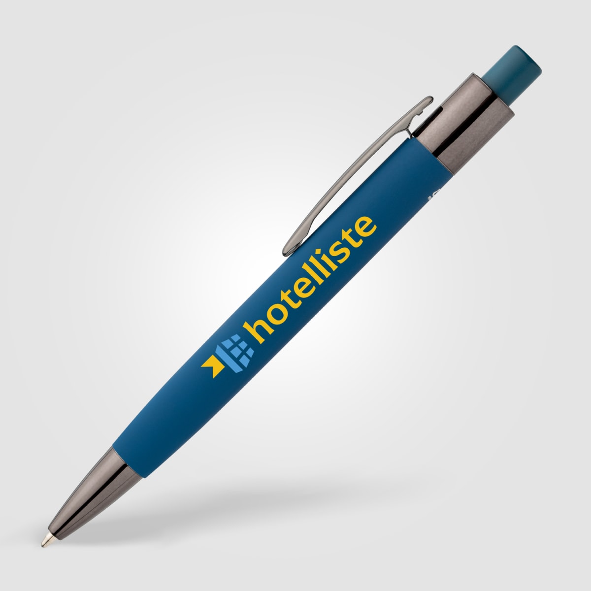 Branded Recycled Aluminium Pen with Oval Barrel