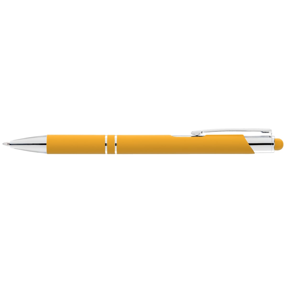 Branded Soft-Touch Metal Pen with Top Stylus