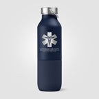 Branded 2-in-1 Recycled Steel Bottle with Tumbler - 590ml
