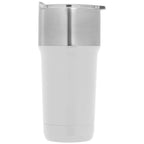 Branded Double Wall Steel Tumbler with Ceramic Lining 590ml in White