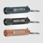 Branded Soft-Touch 3 LED Torch Keyring