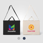Branded Recycled Cotton Crossbody Tote Bag - 15L