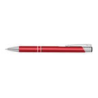 Branded Anodised Aluminium Slim Pen in Red
