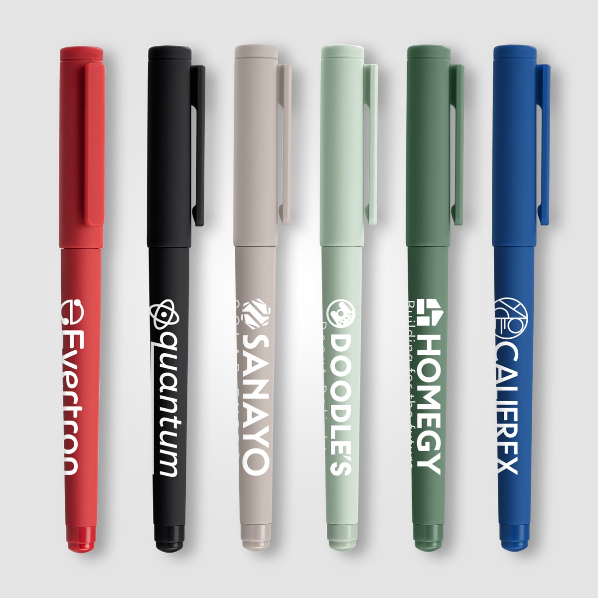 Branded Recycled Plastic Monochrome Gel Pen