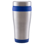 Branded 475ml Stainless Steel Travel Tumbler in Blue