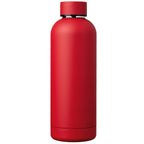 Branded Recycled Stainless Steel Insulated Bottle 530ml in Red