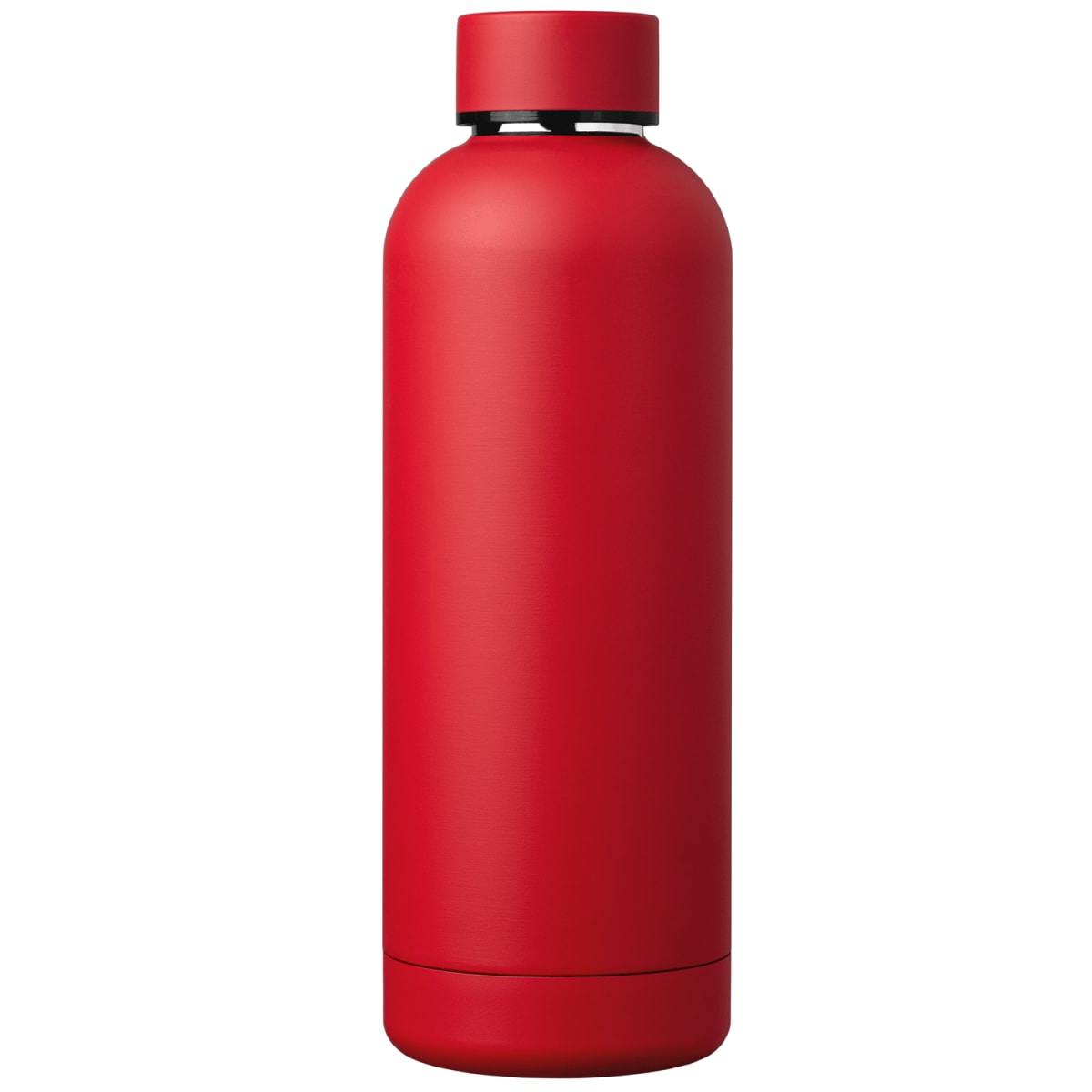 Branded Recycled Stainless Steel Insulated Bottle 530ml in Red