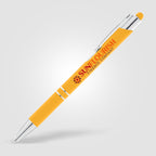 Branded Soft-Touch Metal Pen with Top Stylus