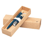 Branded Recycled Aluminium Pen and Torch Gift Set with Bamboo - GQM