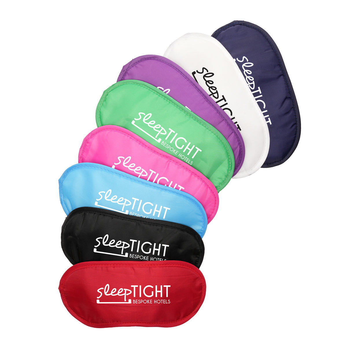Branded Elasticated Polyester Eye Mask