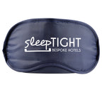 Branded Elasticated Polyester Eye Mask in Navy Blue