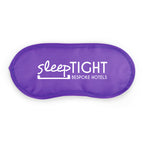 Branded Elasticated Polyester Eye Mask in Purple