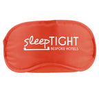 Branded Elasticated Polyester Eye Mask in Red