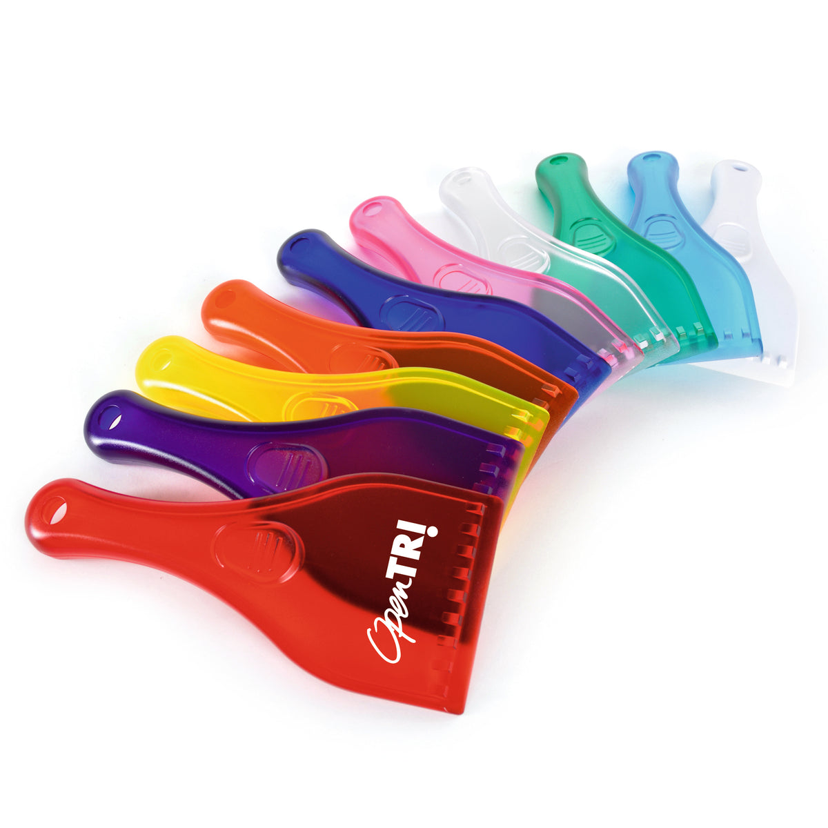Branded Plastic Ice Scraper with Handle