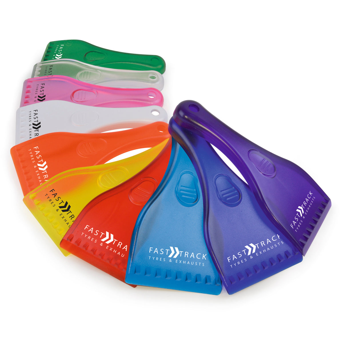 Branded Plastic Ice Scraper with Handle