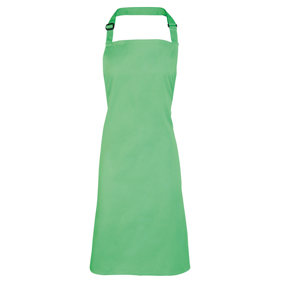 Branded Full Bib Apron in Polyester Cotton or Denim