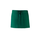 Branded Short Three Pocket Waist Apron in Bottle Green