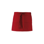 Branded Short Three Pocket Waist Apron in Burgandy