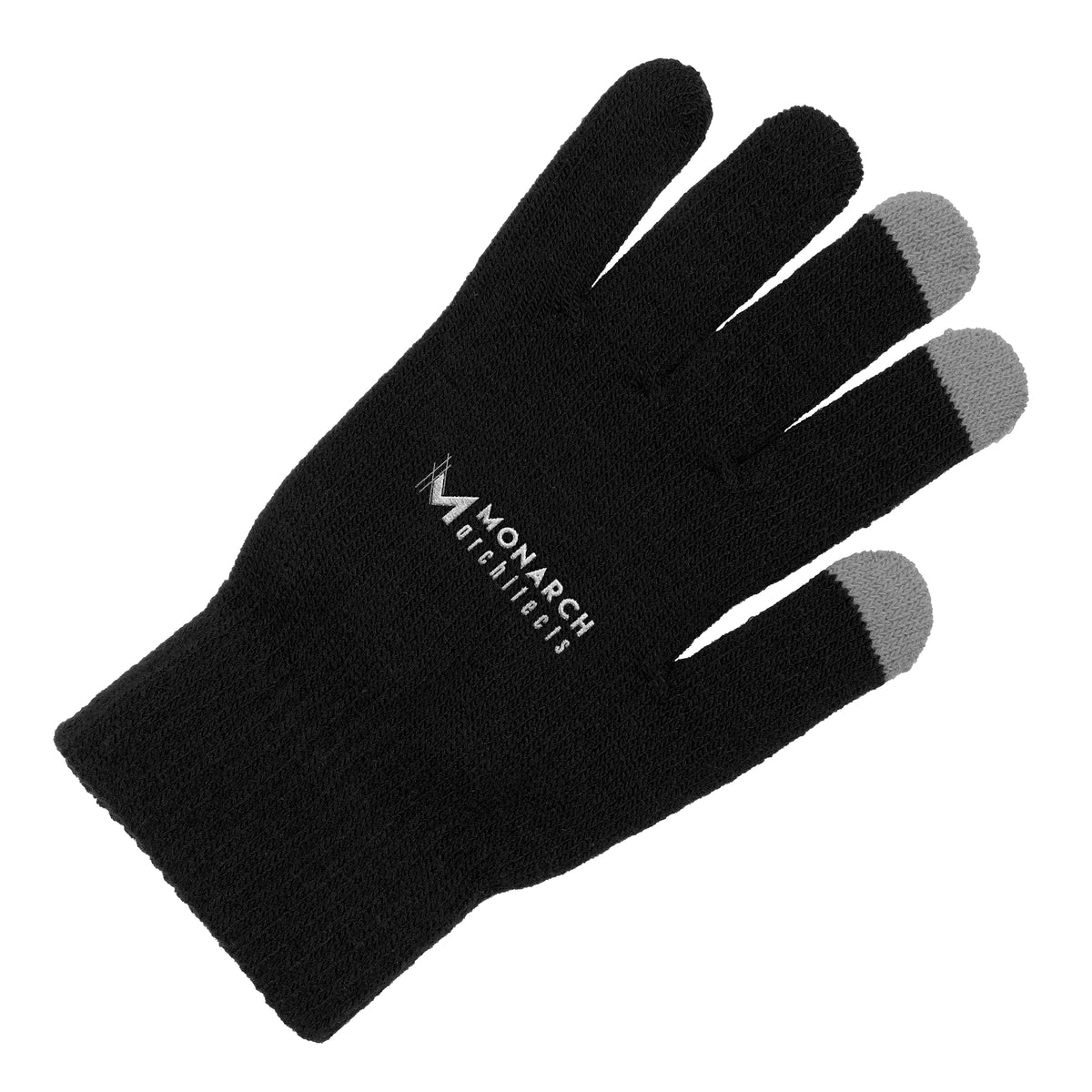 Branded Touchscreen Gloves with Coloured Fingertips