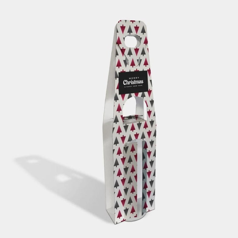 Personalised Corporate Christmas Wine Bottle Carriers