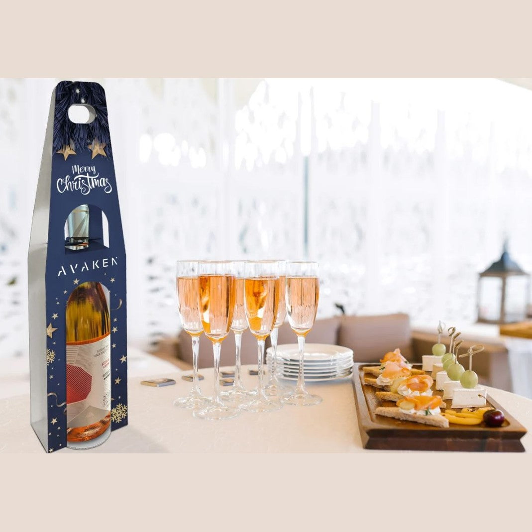 Personalised Corporate Christmas Wine Bottle Carriers