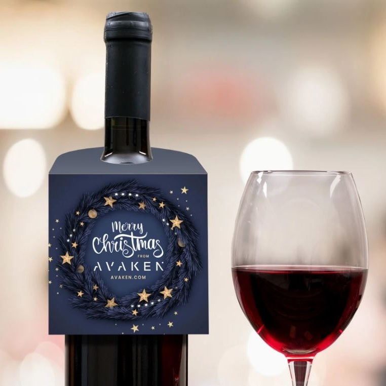 Christmas Corporate Bottle Neck Tags