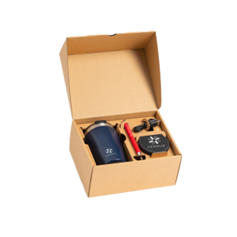Branded Onboarding Tech Gift Set with Wireless Charger & Tumbler