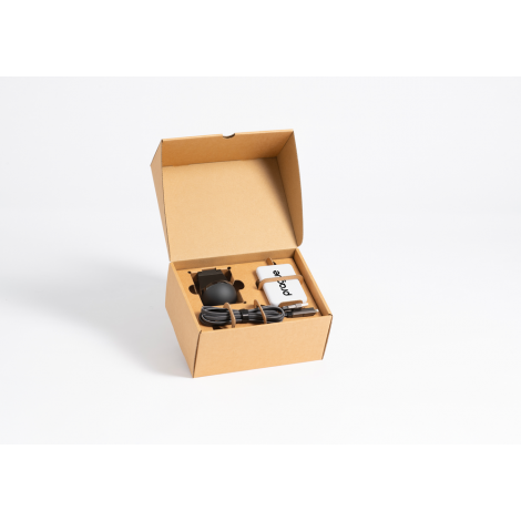 Branded Onboarding Tech Gift Set with Wireless Charger & Power Bank