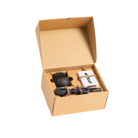 Branded Onboarding Tech Gift Set with Wireless Charger & Power Bank