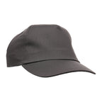 Branded Cotton Five Panel Cap with Tri-Glide Buckle in Grey
