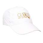 Branded Lightweight Polyester 5 Panel Cap in White