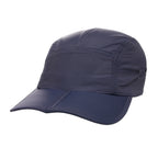 Branded Foldable Nylon Cap with Clip Fastening in Navy