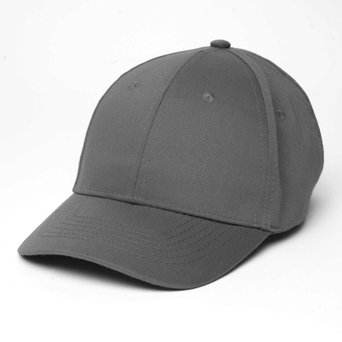 Branded Kids Baseball Cap with Adjustable Fastener in Dark Grey