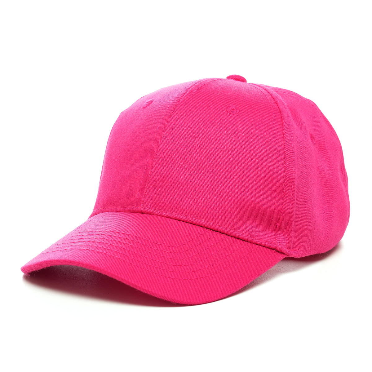 Branded Kids Baseball Cap with Adjustable Fastener in Fuchsia