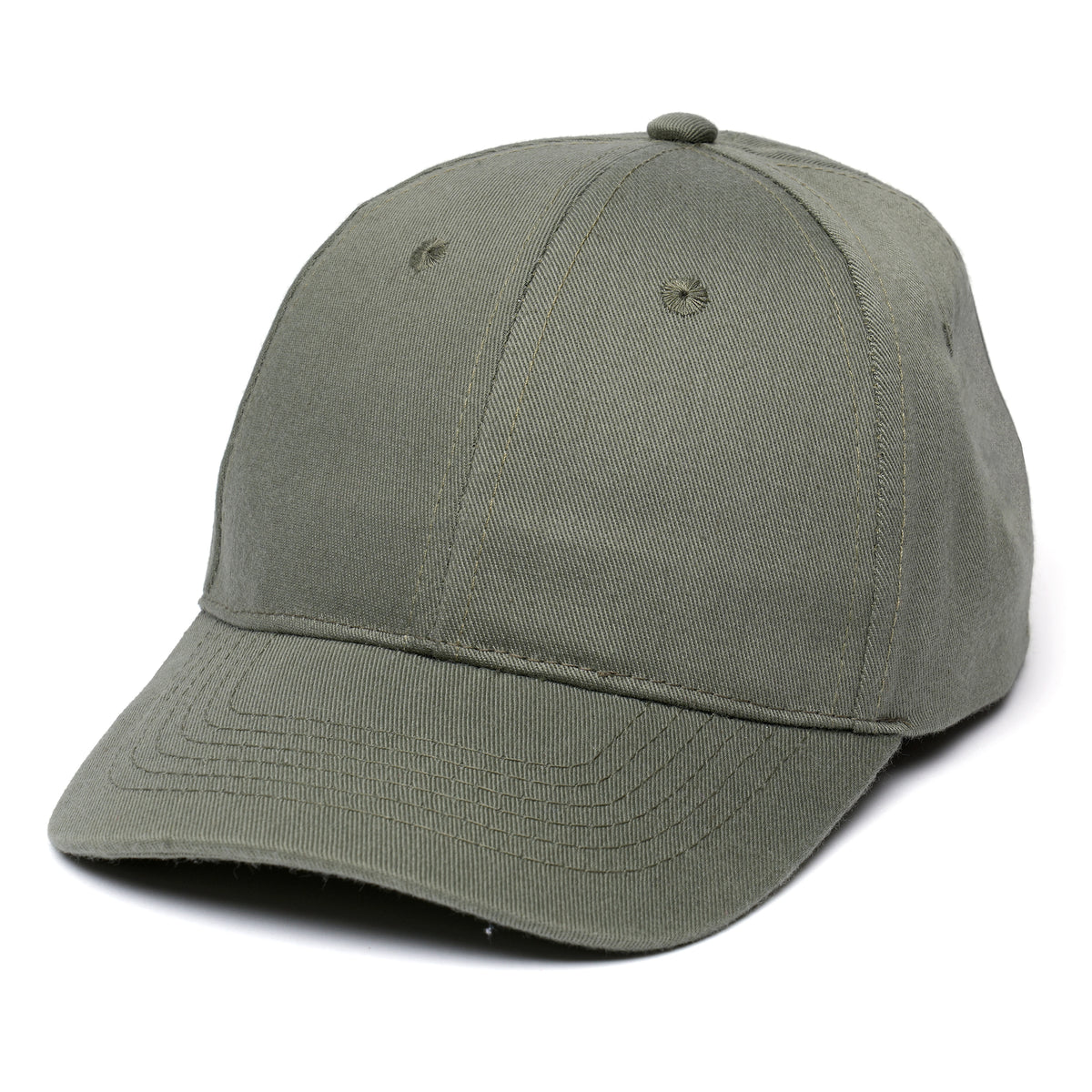 Branded Kids Baseball Cap with Adjustable Fastener in Khaki