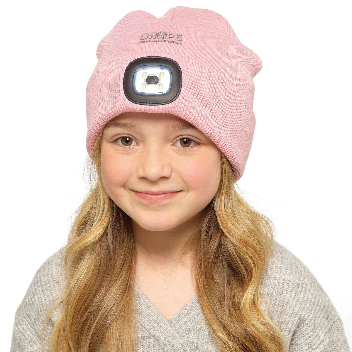 Branded Kids Beanie Hat with Rechargeable LED Light