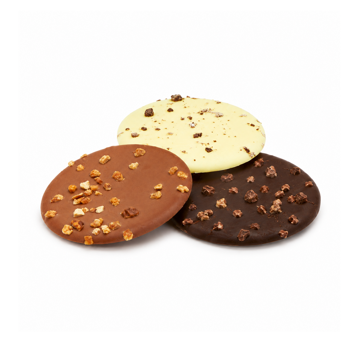 Chocolate discs filling for the maxi cube