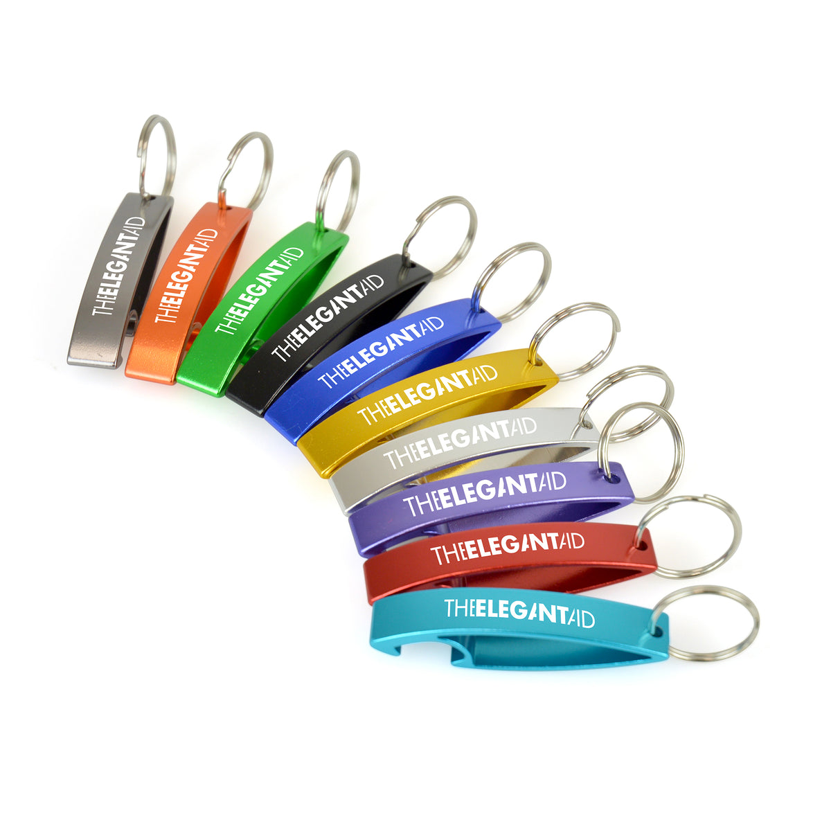 Branded Aluminium Bottle Opener Keyring