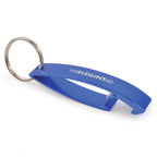 Branded Aluminium Bottle Opener Keyring in Blue