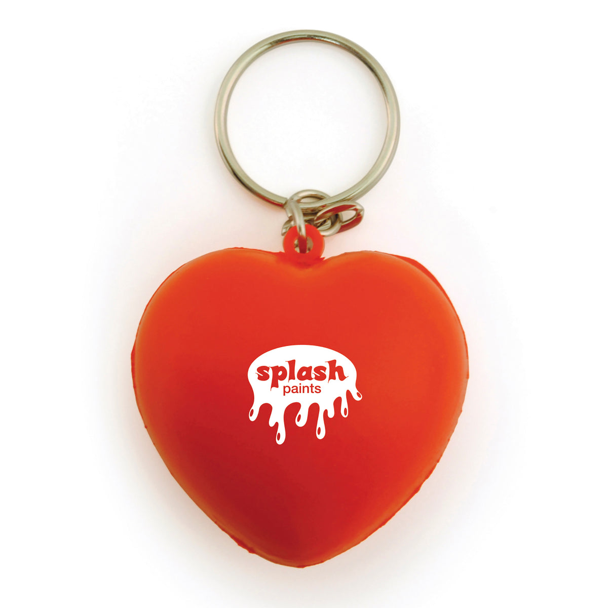Branded Stress Heart Keyring