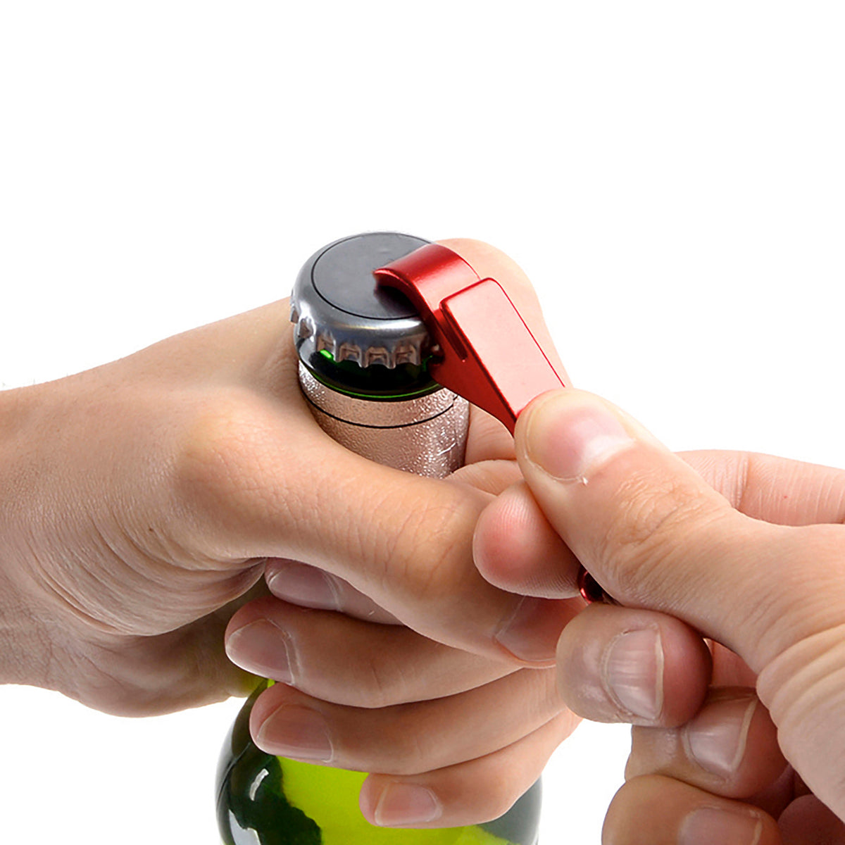 Branded Aluminium Bottle and Can Opener Keyring