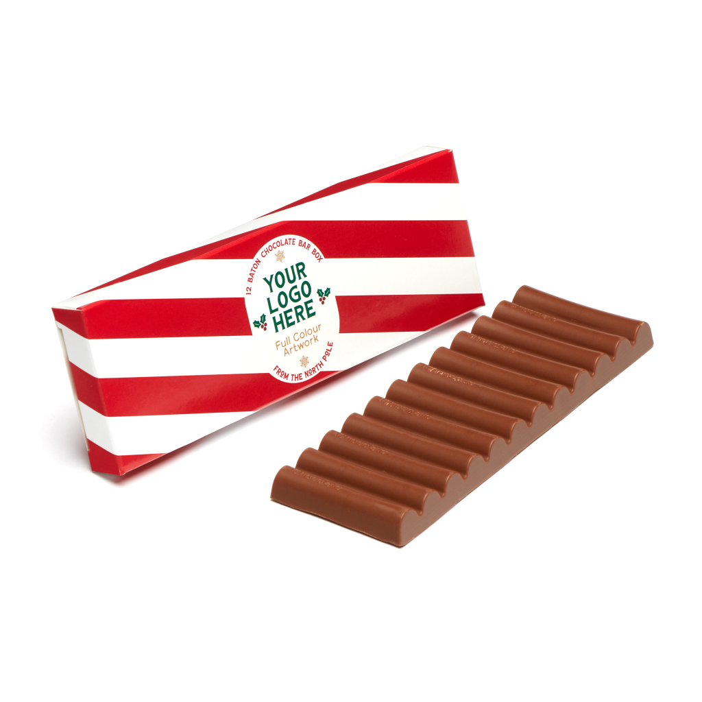 Branded Festive Chocolate Batons