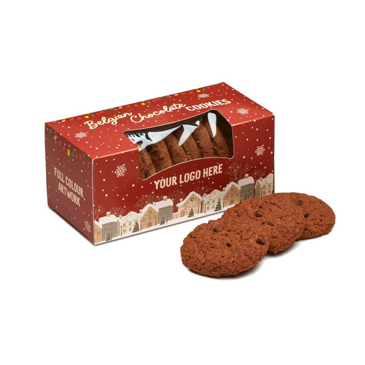 Belgian Chocolate Cookies Christmas Box