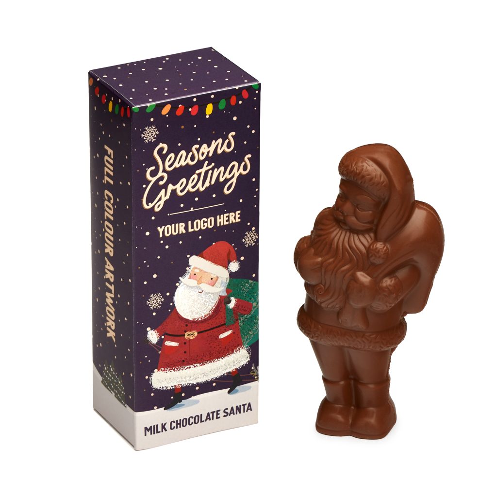 Branded Milk Chocolate Santa