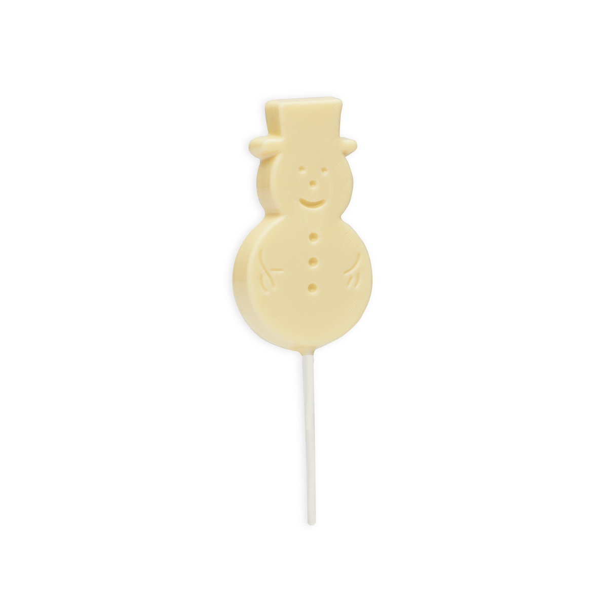 Branded snowman lolly, alternate view