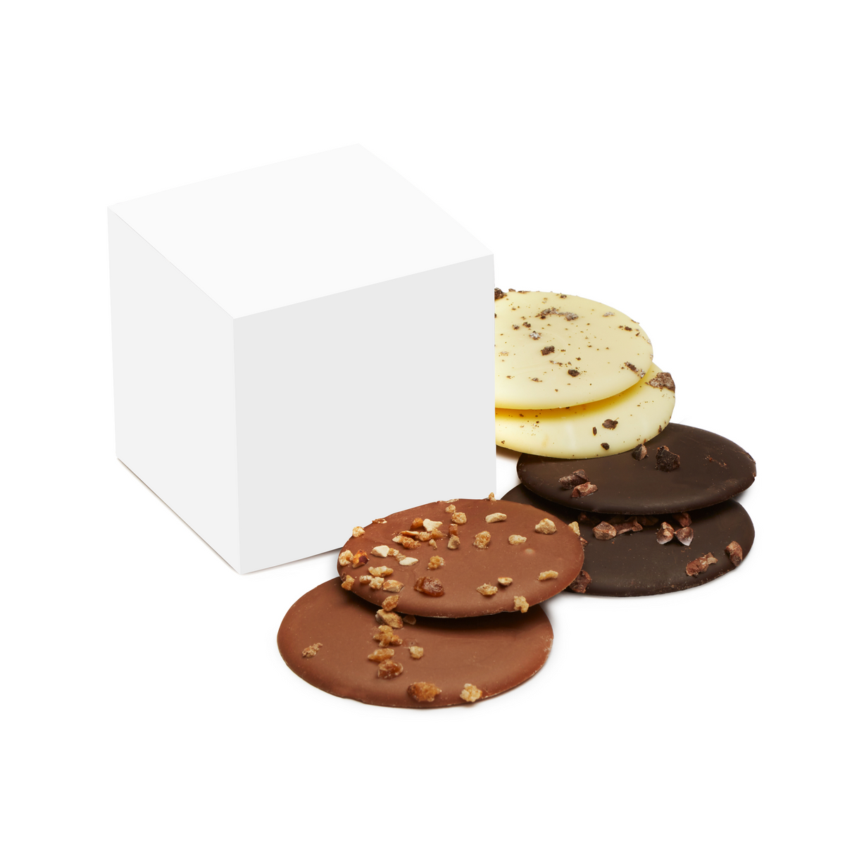 Unbranded chocolate discs maxi cube