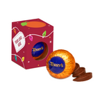 Branded Terry's Chocolate Orange cube, front view